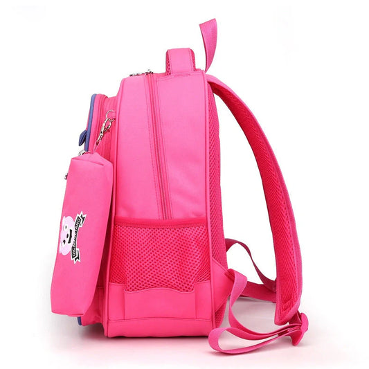 Blue Korean-style school backpack with computer pocket and waterproof Oxford cloth for primary school children