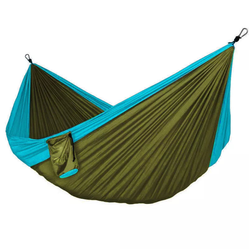 Automatic Mosquito Net Hammock in blue, green, or orange with anti-rollover design
