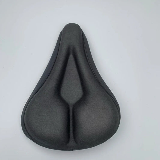 Bicycle cushion cover measuring 28cm by 18cm in red, blue, or black with non-slip fabric