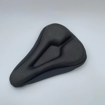 Bicycle cushion cover measuring 28cm by 18cm in red, blue, or black with non-slip fabric