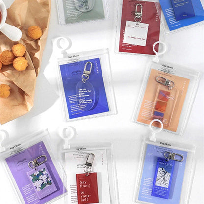 Little Happiness Acrylic Key Chain with Aesthetic INS Landscape Cloud Design