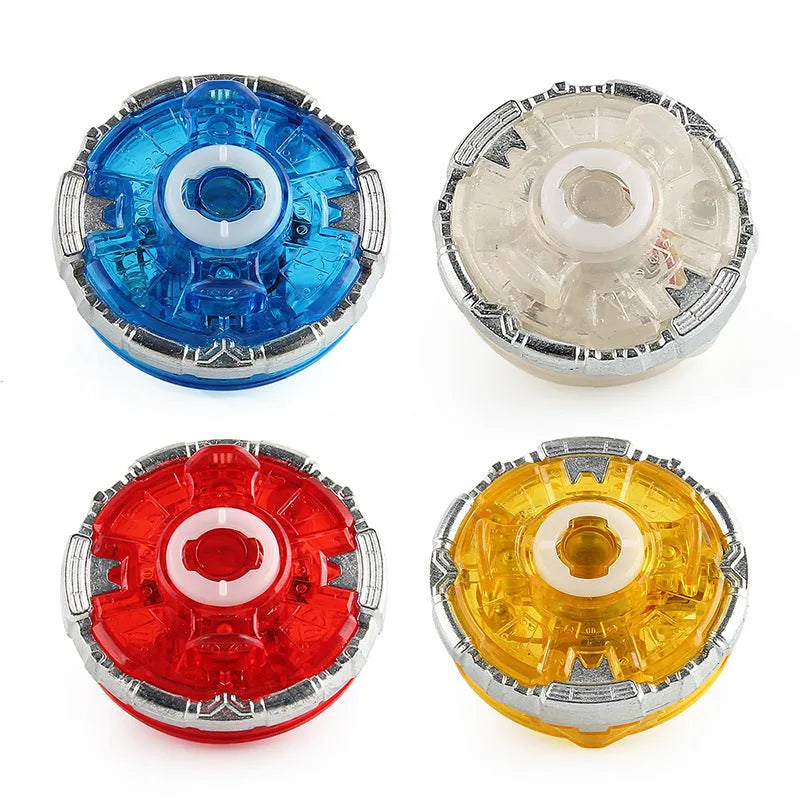 Single Luminous Gyro Bottom for Yo-Yo Spinning Tops 4.5cm x 4.5cm x 4cm Independent OPP Bag Packaging SB Light Model in Blue Red White or Yellow Colour