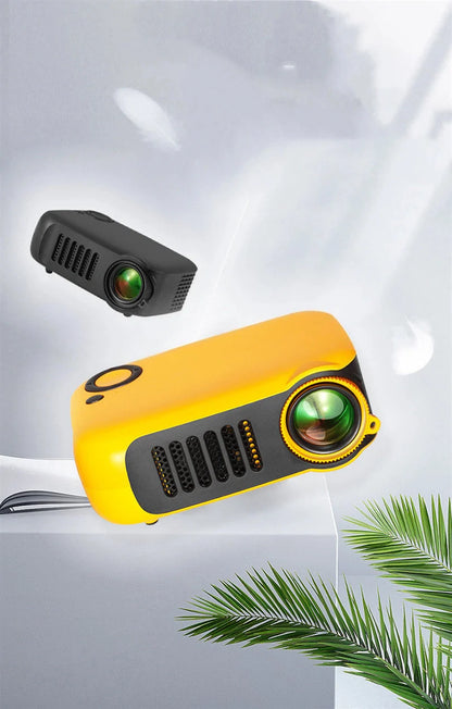 A2000 Mini Portable Smart Projector with 1080P HD support and 600 lumens brightness