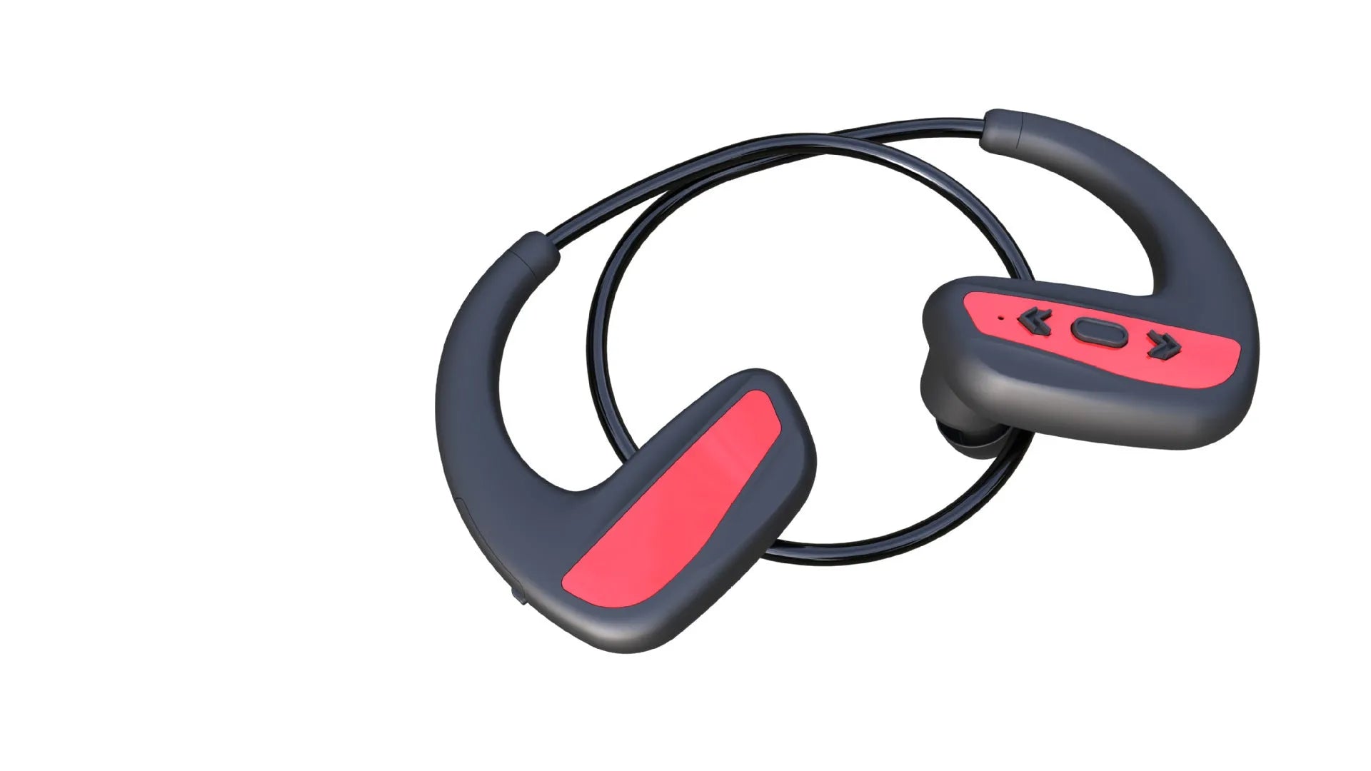 Suomijia black waterproof swimming headset with Bluetooth and MP3 player for aquatic sports