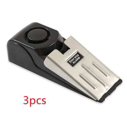 Intelligent electronic door stopper alarm system with ABS plastic construction and 150dB siren for home, hotel, and business security
