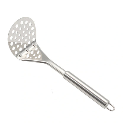 Thickened stainless steel kitchen utensils with mirror-polished finish measuring 27cm in length