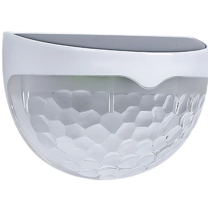 Water drop design solar wall lamp for outdoor garden installation with automatic light sensor