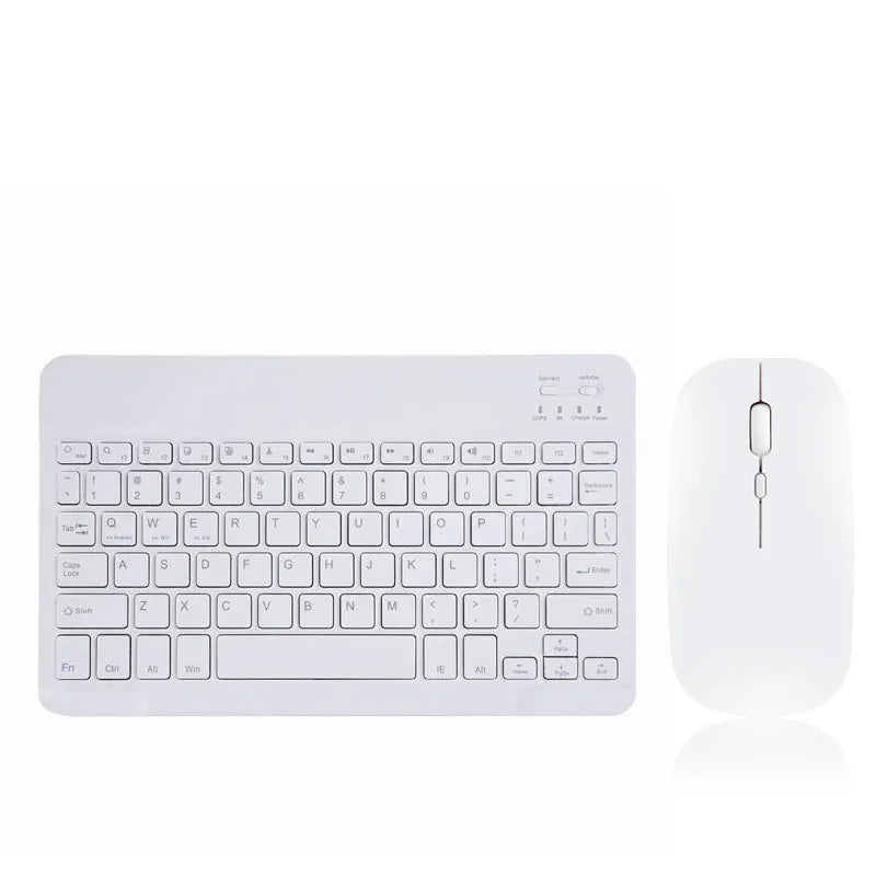 Ultra-thin wireless keyboard and mouse set in Macaron colours, compatible with Apple, scissor keyboard, 24.5x15x0.6cm.