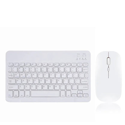 Ultra-thin wireless keyboard and mouse set in Macaron colours, compatible with Apple, scissor keyboard, 24.5x15x0.6cm.