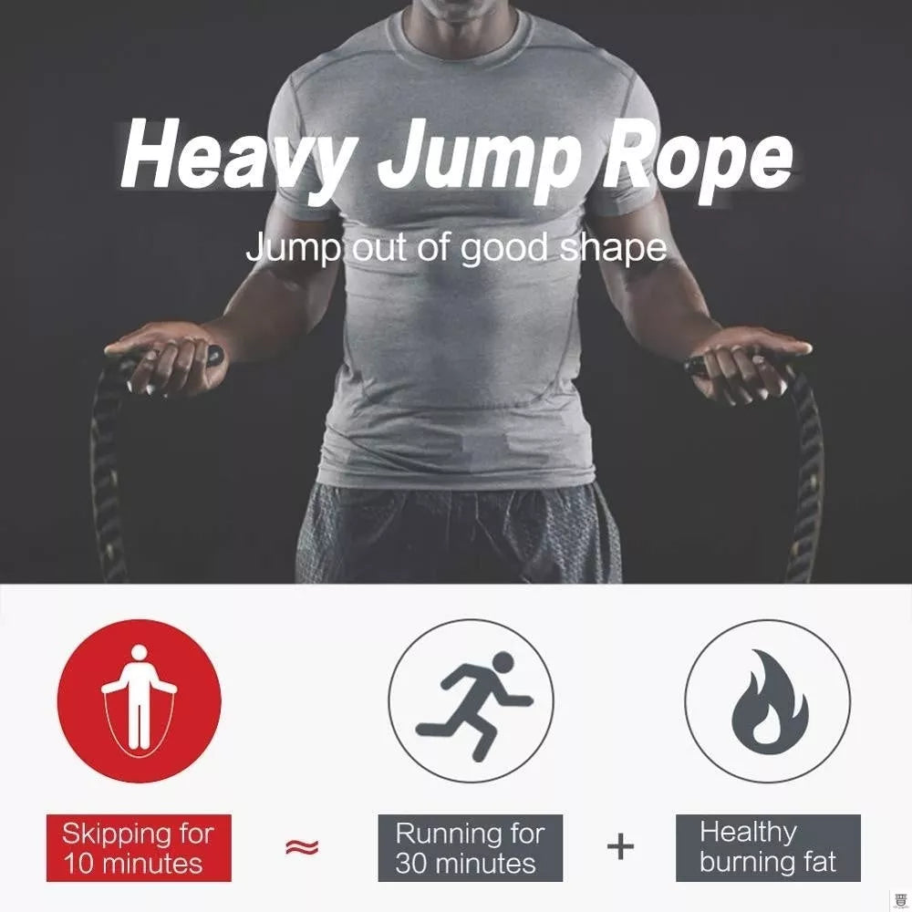25mm Fitness Heavy Jump Rope for Crossfit and Weighted Training