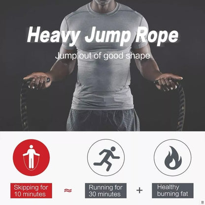 25mm Fitness Heavy Jump Rope for Crossfit and Weighted Training