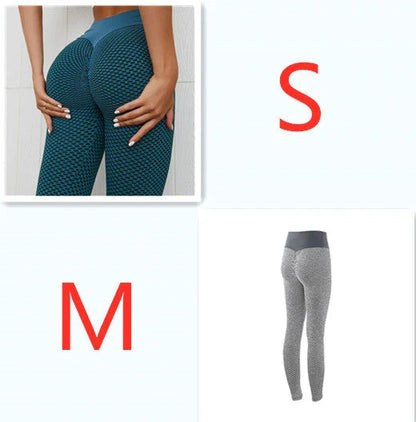 Premium seamless plaid yoga leggings for women in a variety of vibrant colors and sizes