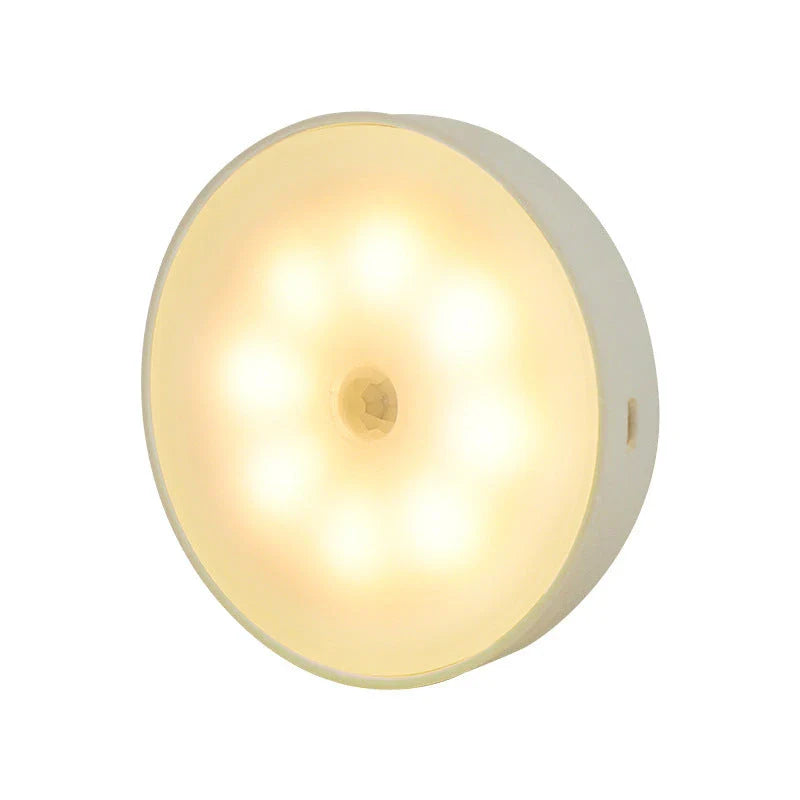 USB-powered motion-activated LED puck lights for cabinets, closets, and other small spaces
