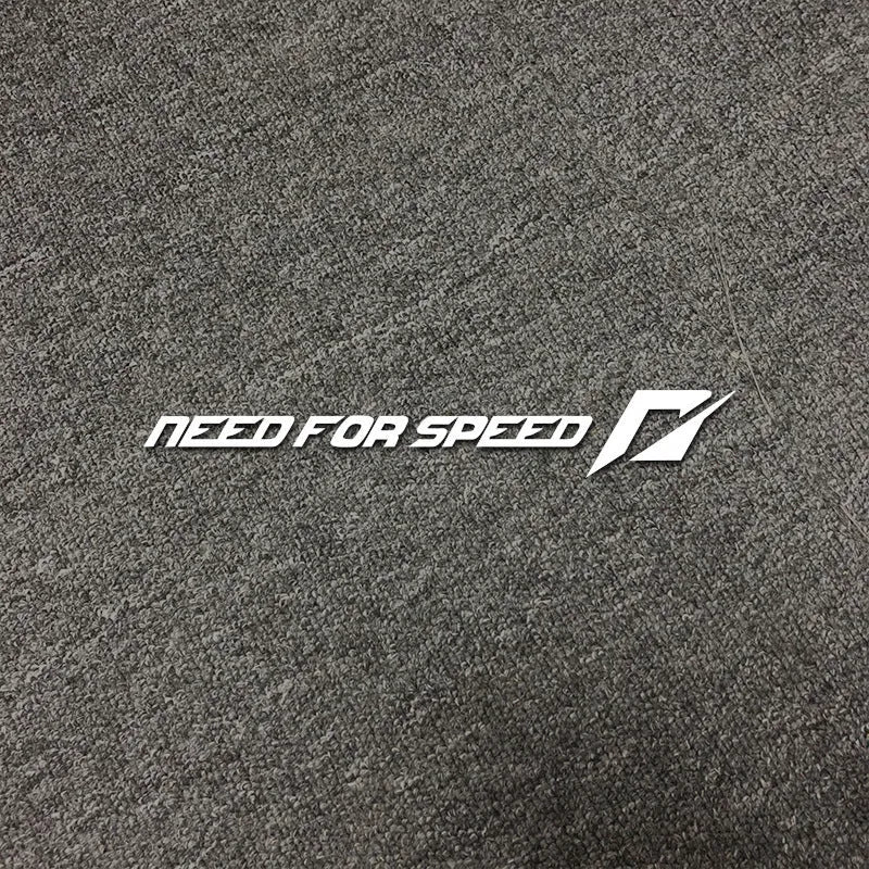 Need For Speed inspired vinyl car decal for windshield or side window application