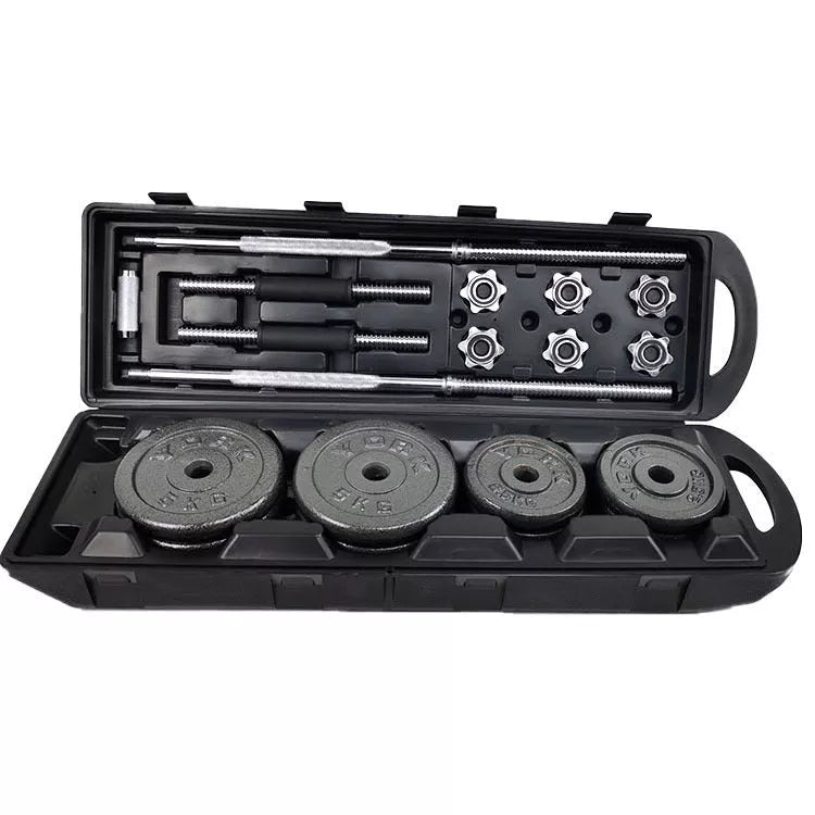 Iron paint barbell dumbbell set for home fitness, compact and durable