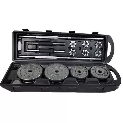 Iron paint barbell dumbbell set for home fitness, compact and durable