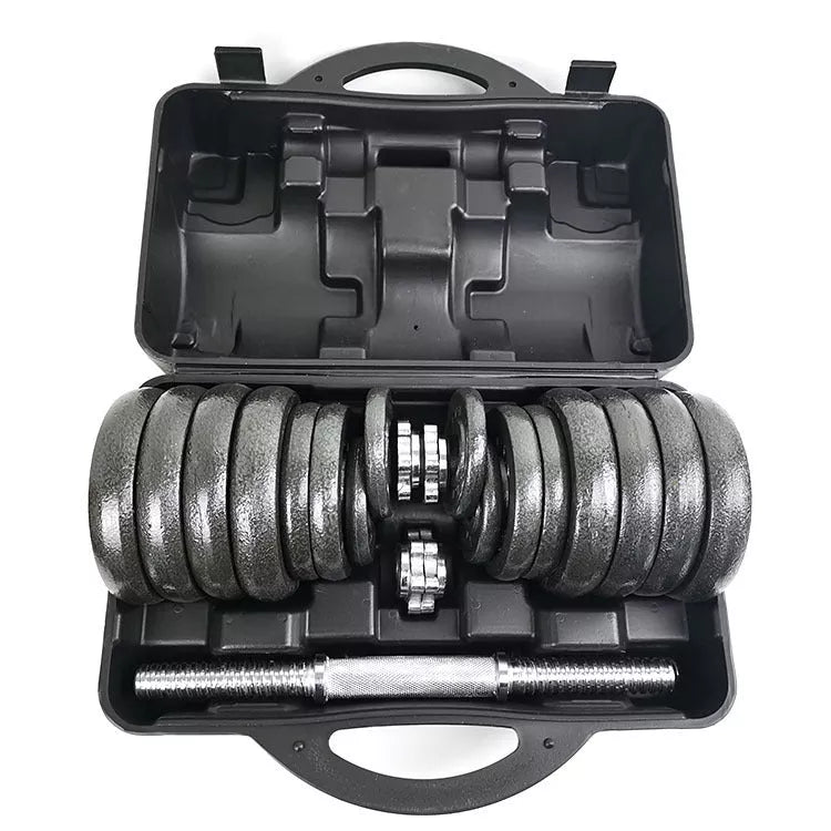 Iron paint barbell dumbbell set for home fitness, compact and durable
