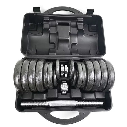 Iron paint barbell dumbbell set for home fitness, compact and durable