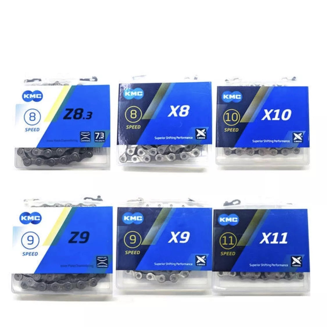 KMC Bicycle Chain for road and mountain bikes, silver, 116L size