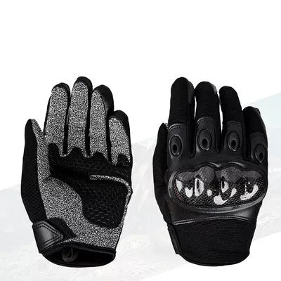 Carbon fiber tactical gloves for outdoor activities, available in full-finger and half-finger styles