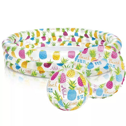 Inflatable Aquarium Pool Set for children with ocean balls and swimming ring