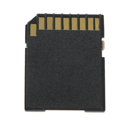 Five black Micro SD TF to SD card adapters, each approximately 3.1cm x 2.4cm, with lock function