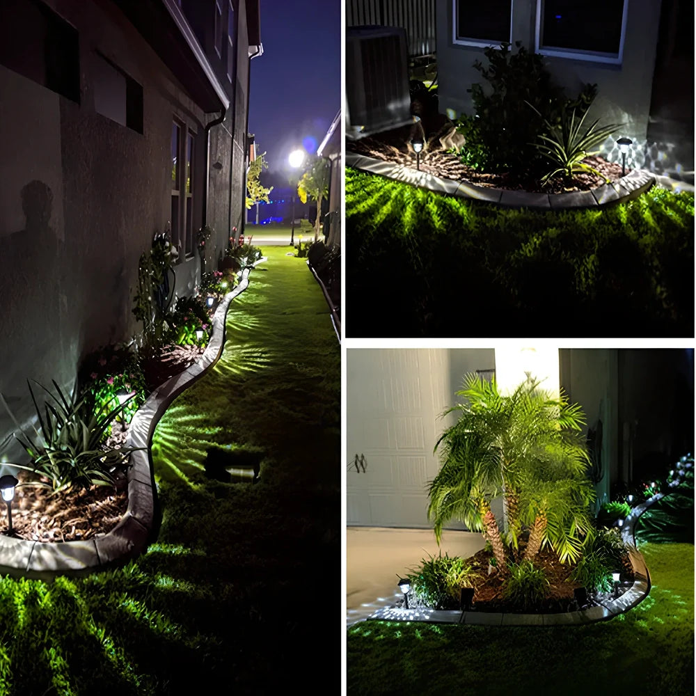 Solar lawn light with stainless steel construction for garden pathway illumination