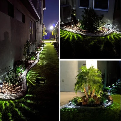Solar lawn light with stainless steel construction for garden pathway illumination