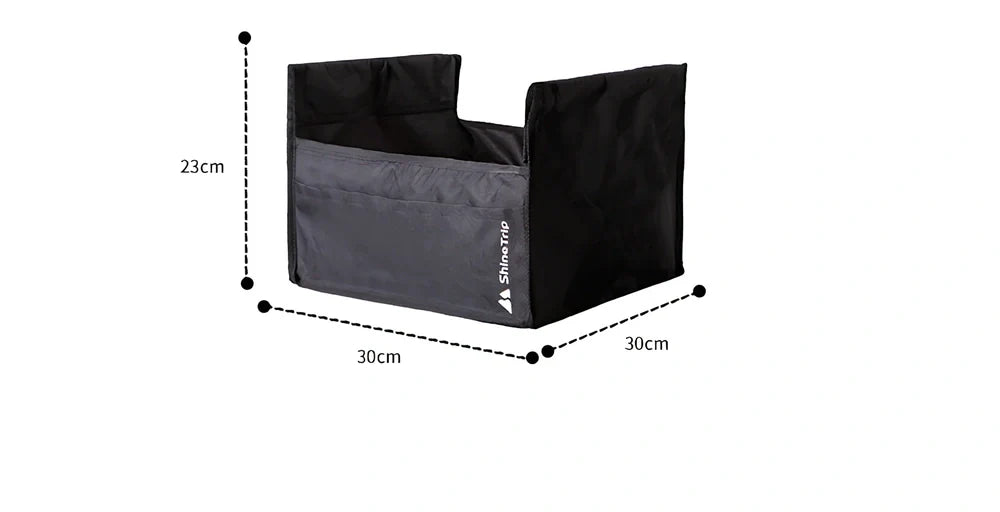 Aluminium folding outdoor table with waterproof Oxford fabric and storage pocket