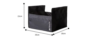 Aluminium folding outdoor table with waterproof Oxford fabric and storage pocket