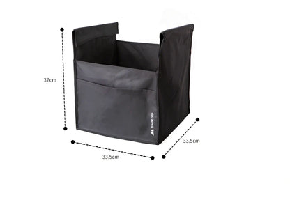 Aluminium folding outdoor table with waterproof Oxford fabric and storage pocket