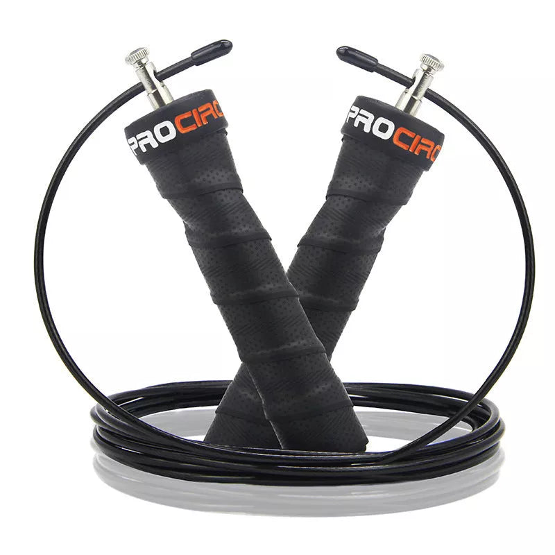 PROCIRCLE sweat-absorbent foam skipping rope with smooth bearing system in multiple colors