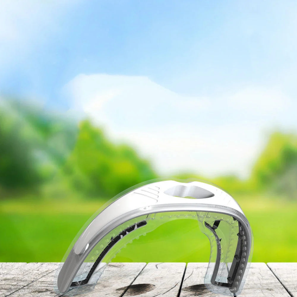 Anti-snoring device braces apnea guard in black and white options