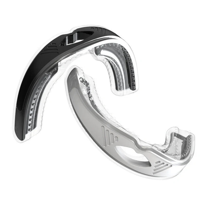 Anti-snoring device braces apnea guard in black and white options