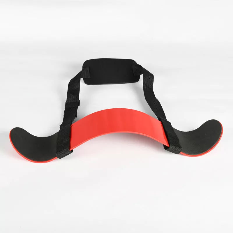 Biceps Training Board for dumbbell and barbell curls, alloy aluminum plate construction