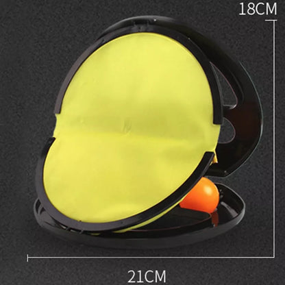 Children's yellow ABS hand catching ball for outdoor and indoor play