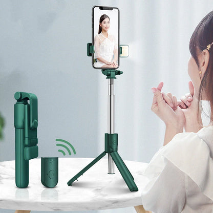 Universal Bluetooth Selfie Stick with Tripod and Remote Control for iPhone
