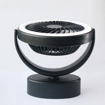 Portable LED Camping Lantern with adjustable fan and 18 high-brightness LED lights