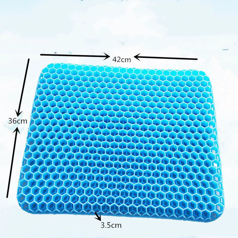 Breathable Honeycomb Car Seat Cushion with TPE Gel for enhanced comfort and support