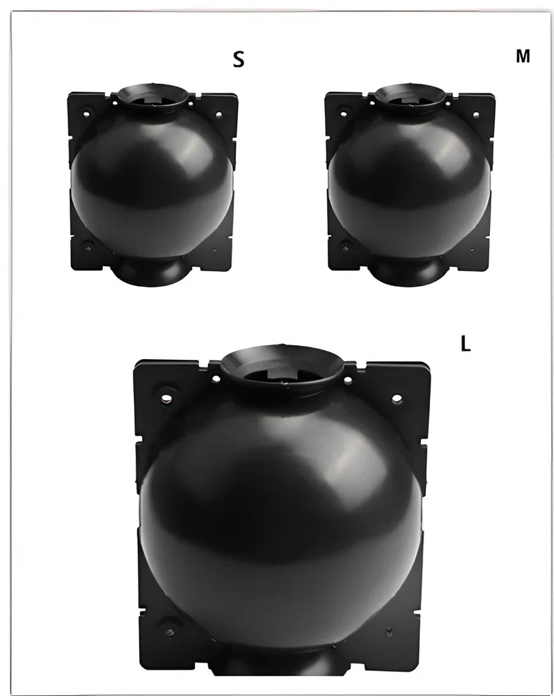 Black PP plastic plant rooting machine box for tree grafting, S size 10cm x 10cm with sealed lid for humidity control