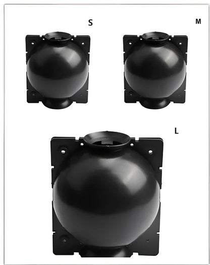 Black PP plastic plant rooting machine box for tree grafting, S size 10cm x 10cm with sealed lid for humidity control