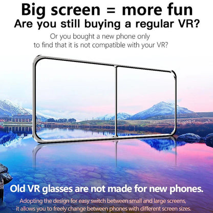 Premium Virtual Reality Headset for Smartphones with Adjustable Headset, 120-Degree Panoramic View, and Smartphone Compatibility