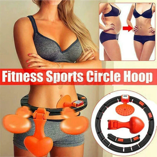 Adjustable Smart Hoop with intelligent sensor technology for effortless waist toning and fat burning