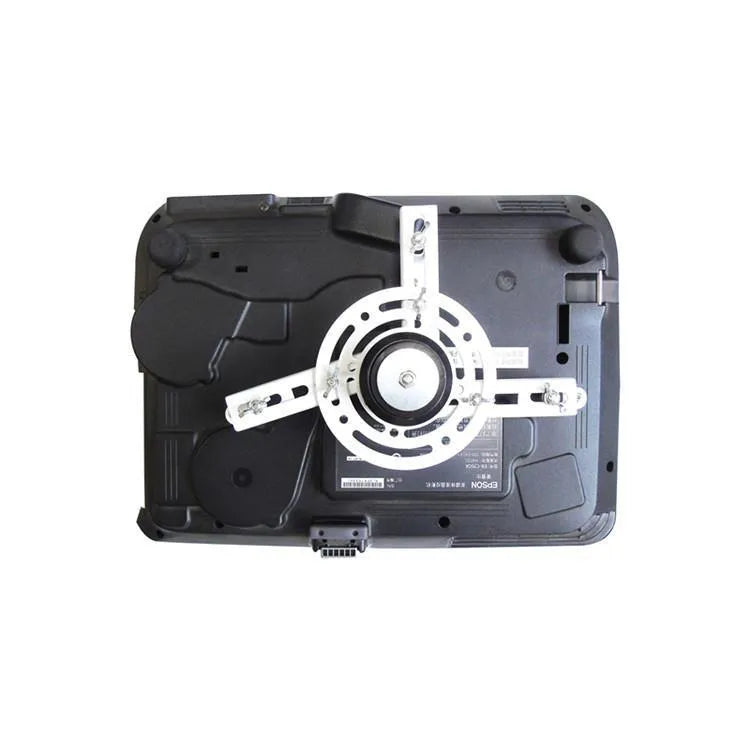 Wireless remote controlled electric projector lifting hanger with ultra-thin steel chassis.