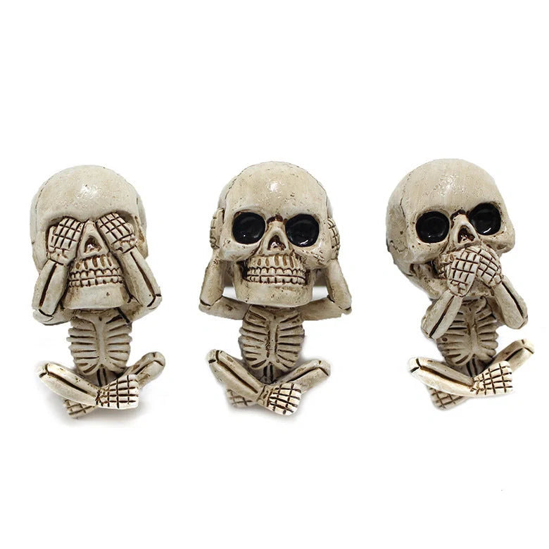 Skull car ornaments with air freshener, European cartoon style ghost head decor
