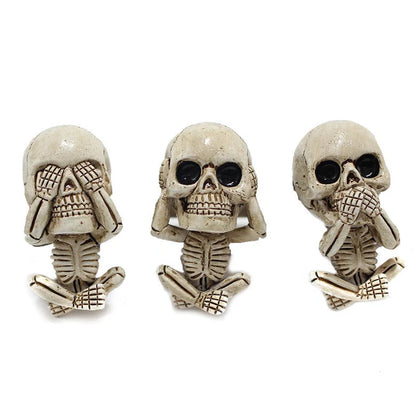 Skull car ornaments with air freshener, European cartoon style ghost head decor