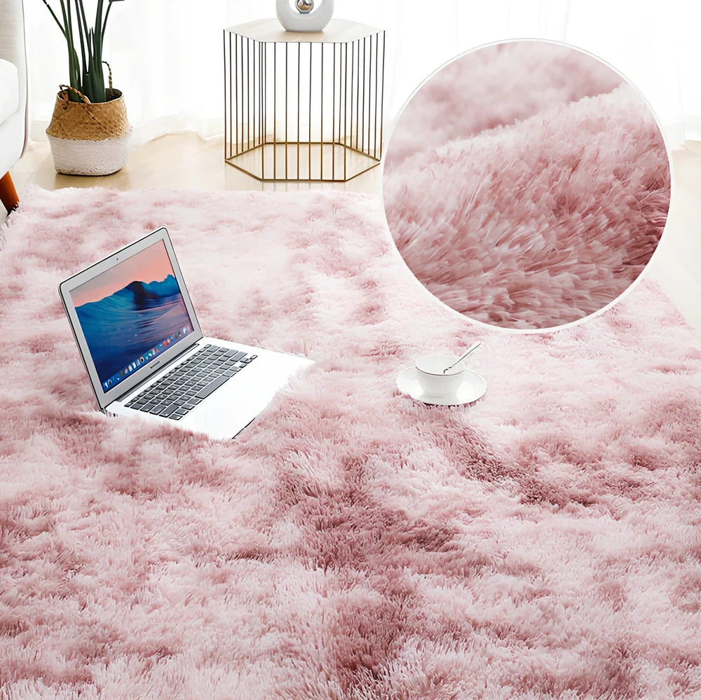 Chinese-style plush living room carpet showing traditional design elements and thick pile texture