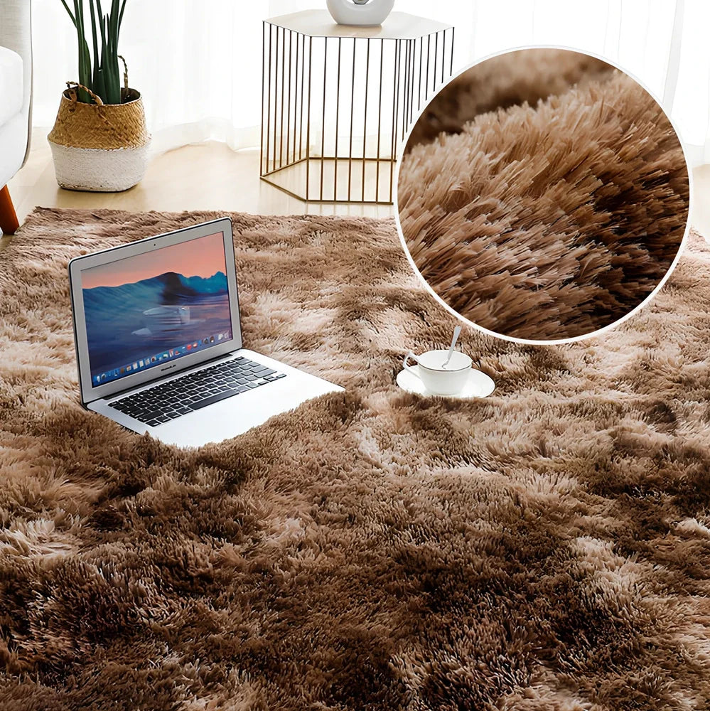 Chinese-style plush living room carpet showing traditional design elements and thick pile texture
