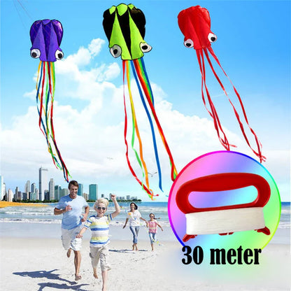 Captivating 4-meter Octopus Kite with vibrant colors and streamlined design for impressive aerial displays.