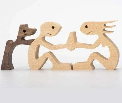 Wooden Nordic Style Animal Ornament for office desk decoration